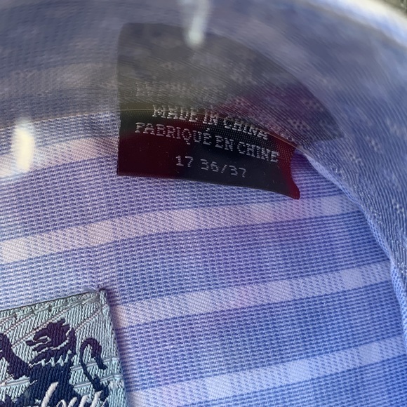 NWT English Laundry Mens dress shirt size 17 36/37 - Picture 3 of 5